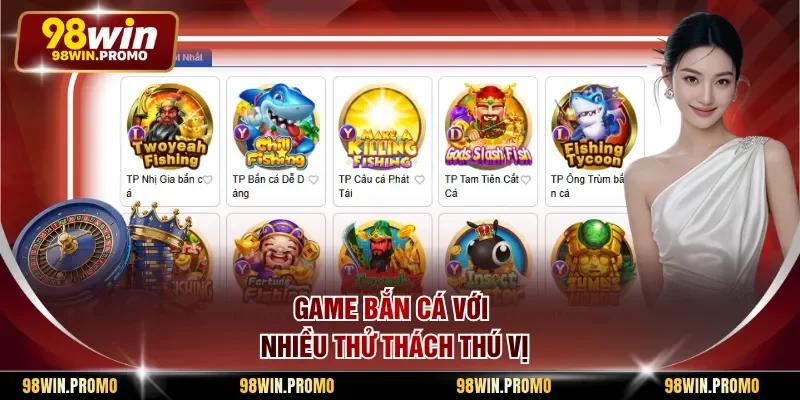 Game bắn cá với nhiều thử thách thú vị